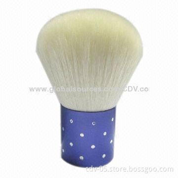 Kabuki makeup brushes, made of aluminum handle with blingbling finish, great goat hair